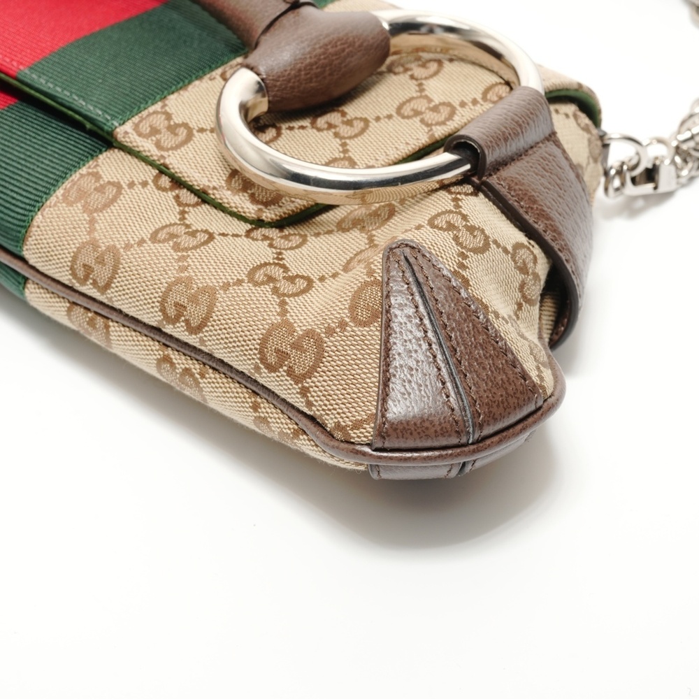 Gucci Brown GG Canvas Horsebit - Picture 6 of 9